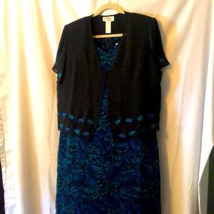 16P 3/4 maxi sleeveless dress & shortsleeved cover